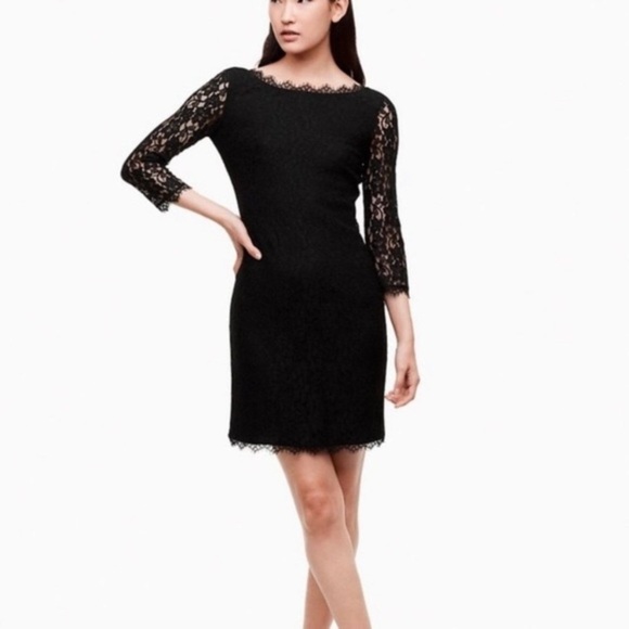 Aritzia Babaton Rafael Black Lace Dress - Picture 1 of 15